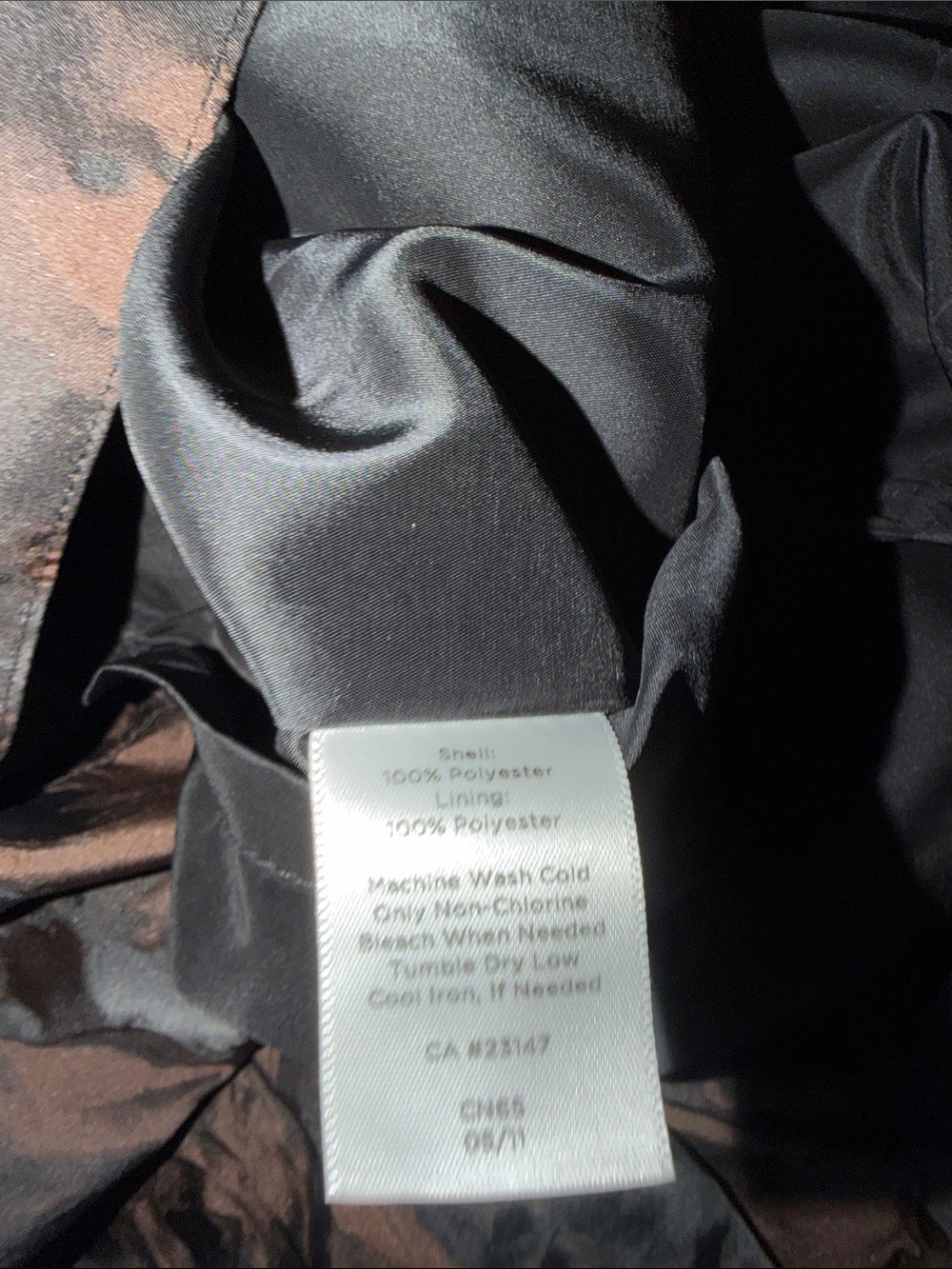 Talbots Black and Brown Floral Jacquard A-line Skirt size 6 - Picture 7 of 9